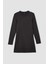 Regular Fit Bisiklet Yaka Yırtmaçlı Basic Düz Triko Kazak Tunik H3431AZ24AU 16
