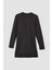 Regular Fit Bisiklet Yaka Yırtmaçlı Basic Düz Triko Kazak Tunik H3431AZ24AU 18