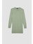 Regular Fit Bisiklet Yaka Yırtmaçlı Basic Düz Triko Kazak Tunik H3431AZ24AU 13