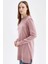 Regular Fit Bisiklet Yaka Yırtmaçlı Basic Düz Triko Kazak Tunik H3431AZ24AU 6
