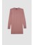 Regular Fit Bisiklet Yaka Yırtmaçlı Basic Düz Triko Kazak Tunik H3431AZ24AU 13