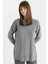 Regular Fit Bisiklet Yaka Yırtmaçlı Basic Düz Triko Kazak Tunik C5165AX24AU 10