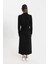 Regular Fit Yarım Balıkçı Yaka Basic Düz Yırtmaçlı Uzun Kollu Maxi Triko Elbise A9807AX24WN 10