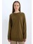 Regular Fit Bisiklet Yaka Basic Düz Triko Kazak Tunik C4474AX24AU 9