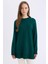 Regular Fit Bisiklet Yaka Basic Düz Triko Kazak Tunik C4474Ax24Au 6