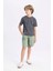 Erkek Çocuk Kargo Fit Gabardin Şort C3528A824SM 10