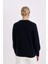 Regular Fit Bisiklet Yaka Selanik Kumaş Basic Düz Triko Kazak H6905AZ24WN 13