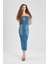 Straplez Maxi Jean Elbise B8112AX24SM 7