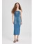 Straplez Maxi Jean Elbise B8112AX24SM 9