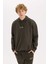 Rick and Morty Boxy Fit Kapüşonlu Sırt Baskılı Sweatshirt C6508AX24AU 11