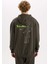 Rick and Morty Boxy Fit Kapüşonlu Sırt Baskılı Sweatshirt C6508AX24AU 14