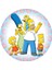 Yenilebilir Yuvarlak Pasta Resim Baskısı 20 cm Şekerli Kağıt Simpsons Temalı 45 1
