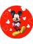 Yenilebilir Yuvarlak Pasta Resim Baskısı 20 cm Şekerli Kağıt Mickey Temalı 54 1