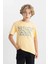 Erkek Çocuk Bisiklet Yaka Baskılı Kısa Kollu Tişört 9
