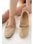 Kadın Babet Bej Hafif Rahat Şık Iş Ofis Günlük Ayakkabı 1
