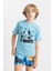 Erkek Çocuk Bisiklet Yaka Baskılı Kısa Kollu Tişört C4664A824HS 11