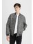 Su İtici Slim Fit Dar Kesim Kolej Yaka Fermuarlı Cepli Astarlı Suni Deri Mevsimlik Hafif Mont Ceket C6971AX24AU 8