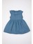Kız Bebek Kolsuz Jean Elbise C5969A524SM 14
