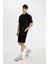 %100 Pamuk Regular Fit Düz Paça Gabardin Bermuda Şort C5397AX24SM 7