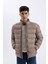 Regular Fit Dik Yaka Fermuarlı Cepli Mevsimlik Baharlık Şişme Mont 9