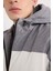 Slim Fit Dar Kesim Renk Bloklu Astarlı Kapüşonlu Fermuarlı Cepli Şişme Mont N4530AZ24AU 13