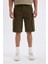 %100 Pamuk Relax Fit Düz Paça Gabardin Kargo Bermuda Şort C5382AX24SM 9