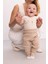 Erkek Bebek 3'lü Takım Fitilli Kaşkorse Çıtçıtlı Kısa Kollu Body Alt Fular 10