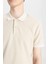 New Regular Fit Polo Yaka Waffle Kısa Kollu Basic Düz Tişört B4508AX24SP 10