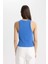 Slim Fit Dar Kesim Halter Yaka Fitilli Kaşkorse Atlet C4078AX24SP 12