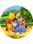 Yenilebilir Yuvarlak Pasta Resim Baskısı 20 cm Şekerli Kağıt Winnie The Pooh Temalı 08 1