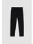 Erkek Çocuk Okul Slim Fit Dar Kesim Düz Paça Cepli Siyah Basic Düz Jean Pantolon 18
