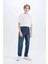 Erkek Çocuk Loose Fit Düz Paça Basic Düz Jean Pantolon C3698A824WN 10