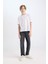Erkek Çocuk Loose Fit Düz Paça Cepli Basic Düz Jean Pantolon C3698A824WN 9