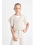 Kız Çocuk Oversize Geniş Kalıp V Yaka Triko Süveter C6935A824AU 9