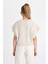 Kız Çocuk Oversize Geniş Kalıp V Yaka Triko Süveter C6935A824AU 12