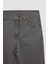 Erkek Çocuk Straight Fit Düz Paça Cepli Gri Basic Düz Jean Pantolon C3697A824WN 15