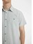 Slim Fit Dar Kesim Yazlık Çizgili Pamuklu Kısa Kollu Gömlek C7361AX24SM 13