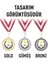 Kişiye Özel Gold Gümüş Bronz Birincilik Ikincilik Üçüncülük Madalya Seti 3