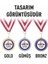 Kişiye Özel Gold Gümüş Bronz Birincilik Ikincilik Üçüncülük Madalya Seti 6