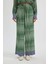 Wide Leg Maroken Kumaş Pantolon Geniş Bol Paça Desenli Yüksek Bel Uzun Boy C6194AX24SM 9