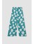 Kız Çocuk Wide Leg Geniş Bol Paça Çiçekli Beli Lastikli Bürümcük Pantolon C5373A824SM 17