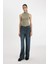 Slim Fit Dar Kesim Yarım Balıkçı Yaka Fitilli Kaşkorse Smart Atlet C7703AX24AU 8