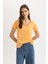 Regular Fit Yuvarlak Yaka Basic Düz Kısa Kollu Tişört K1508AZ24SM 6