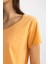 Regular Fit Yuvarlak Yaka Basic Düz Kısa Kollu Tişört K1508AZ24SM 9