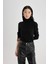 Regular Fit Yumuşak Dokulu Balıkçı Yaka Basic Düz Triko Kazak H1651AZ24WN 16