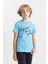 Erkek Çocuk Bisiklet Yaka Baskılı Kısa Kollu Tişört C6886A824HS 9