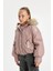 Kız Çocuk Çıkarılabilir Kapüşonlu Mont Fermuarlı Çıtçıtlı Cepli C5488A824WN 9