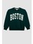 Kız Çocuk Oversize Geniş Kalıp Bisiklet Yaka Baskılı Okul Sweatshirt C7778A824AU 16