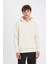 Boxy Fit Kapüşonlu Sırt Baskılı Sweatshirt C7047AX24AU 9