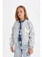 Kız Çocuk Çıtçıtlı Cepli Mevsimlik Jean Bomber Ceket C7485A824AU 10